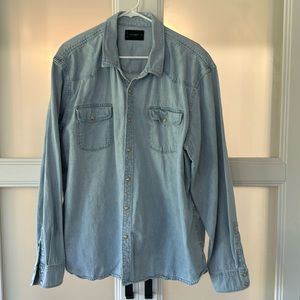 XXL Denim Lucky Brand Pearl Snap Shirt